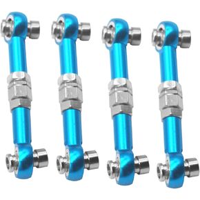 4Pcs ShareGoo RC Aluminum Linkages Steering Servo Rod Turnbuckle 102017 Compatible with Himoto RedCat Racing 1/10 On-Road RC Car