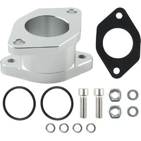 Carburetor Intake Boot CNC Aluminum Carb Intake Manifold Boot Joint Compatible with Yamaha Warrior 350 YFM350X 1987-2004 Compatible with Wolverine 350 1995 1UY-13586-02-00 1UY-13586-01-00