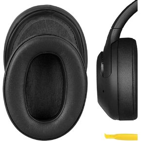 Geekria QuickFit Replacement Ear Pads for Sony WH-XB900N Headphones Ear Cushions, Headset Earpads, Ear Cups Cover Repair Parts (Black)