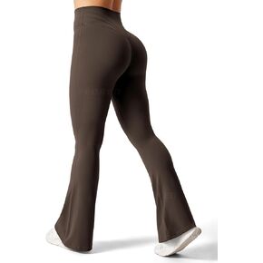 YEOREO Workout Leggings Lynnie Workout Yoga Pants High Waisted Gym Leggings Coffee XS