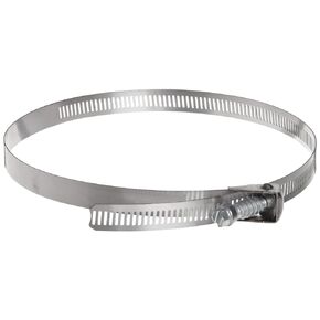 Dixon LS72 Stainless Steel 301 LS Style Quick Release Worm-Drive Clamp, 1/2" Band Width, 2" to 5" Hose OD Range (Pack of 10)