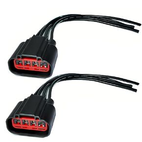 2pcs 3U2Z14S411ZEA S1763 WPT688 HVAC Blower Motor Resistor Connector Plug Wiring Harness Pigtail Compatible with F150 Explorer Escape Expedition Mustang Fiesta Lincoln Mark Navigator Mercury Mariner
