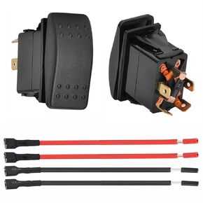 Momentary Motor Polarity Reverse reversing Rocker Switch Control DPDT DC 12V or 24V (1 PCS)