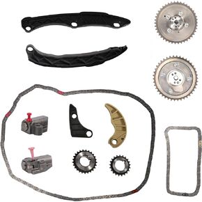 Engine Timing Chain Kit, 24321-2G111, for Kia Optima 2011-2014, for Hyundai Sonata 2010-2014, G4KH G4KC L4 2.4L, 24322-2G111, with Oil Pump Gear & Intake & Exhaust VVT Gear & Tensioner