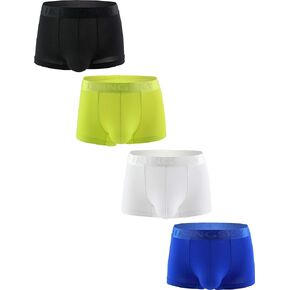 IKINGSKY Men's Spotry Boxer Shorts Sexy U-Hance Pouch Underwear Low Rise Pouch Under Panties