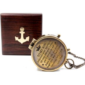 Mom to Son Compass – to My Son Love Mom – Mother to Son Gifts - Graduation Day Gifts for Son - Son Birthday Gifts - Confirmation Gifts for Son