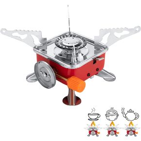 Camping Stove,Jet boil Stove With Piezo Ignition,Collapsible Pocket Rocket Backpacking Stove