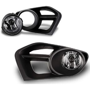 Fog Light Assembly for 2011-2014 Nissan Murano With Clear Lens 2PCS OEM Replacement Driving Fog Lamps with Switch and Wiring Kit AUTOWIKI