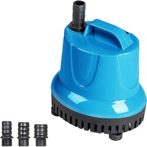 Amphibious Bottom Feed Pump Energy Efficient 9W 158 GPH Submersible Low-Suction for Aquarium Fish Tank garden fountain Water Crafts
