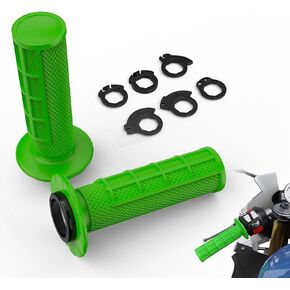 Non Slip Lock-on Grips Handle, Universal Motorcycle Handlebar Grips with The Snap-on Cam, Rubber Dirt Pit Bike Hand Grip