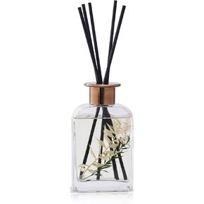 White Peach Oolong Tea Botanical Essential Oil Reed Diffuser Set/6.7oz/Fresh Bamboo, Eucalyptus/Decorative Air Freshener/Home, Office, Room Décor/Aromatherapy Gift/Scentsy Home Fragrance