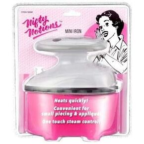 Mini Steam Iron - Perfect for Applique, Piecing and Sewing, Small (NNMI)