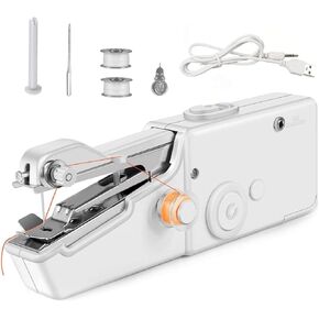 Handheld Sewing Machine, Portable Mini Sewing Machine for Beginners, Suitable for Clothing, Denim, Curtains, Leather and DIY