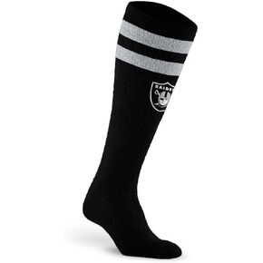 For Bare Feet NFL LAS VEGAS RAIDERS Cozy Feather Compression Varsity Stripe Team Color Large/Extra Large