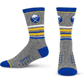 For Bare Feet 5 Star Marbled Crew Sock NHL