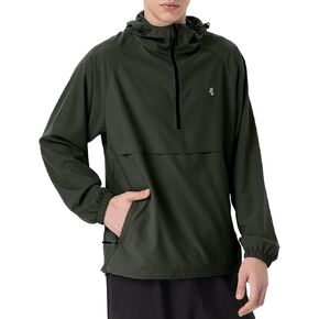 Mens Summer Jacket Lightweight Sun Protection Windbreaker Fishing Hoodie SPF UPF 50+ 1/2 Zip in Kuwait