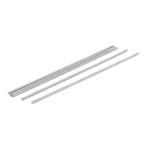 uxcell M4 x 180mm 0.7mm Pitch 304 Stainless Steel Fully Threaded Rods Silver Tone 5 Pcs