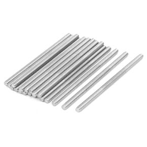 uxcell M4 x 80mm 304 Stainless Steel Fully Threaded Rod Bar Studs Silver Tone 20 Pcs