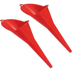AutoRocking 2 pcs Anti-splash Bevel Angle Long Stem Petrol Funnel Drip-Free Oil Fliter Funnel Automotive Motorcycle Refueling Tool Fits for Most Gas Tanks