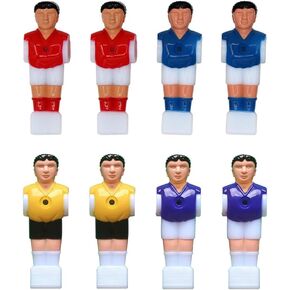 BESPORTBLE Foosball Men, 24Pcs Replacement Foosball Players Soccer Table Foosball Player Table Football Men Football Players Foosball Table Replacement Parts Foosball Accessories
