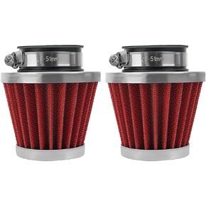 2PCS 42mm Universal Air Filter For GY6 125CC 150CC 200CC 250CC Dirt Bike ATV Quad Scooter Go Kart Compatible With Kawasaki Suzuki Yamaha PZ24 PZ30 Carburetor Moped Roketa Taotao for Motorcycle