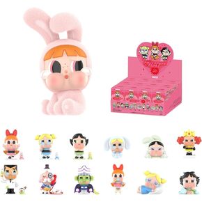 POP MART Crybaby x Powerpuff Girls Series Figures, Crybaby Blind Box Figures, Random Design Action Figures Collectible Toys Home Decorations, Holiday Birthday Gifts for Girls and Boys, Single Box