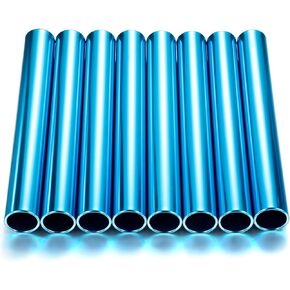 8 Pieces Aluminum Track Field Relay Batons Race Equipments for Running Race Team Corrosion Resistant Track Batons for Outdoor Sports Practice Athletes