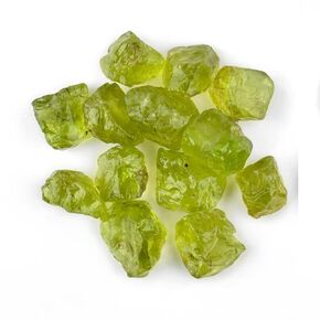 Raw Peridot Supply, 100 carats, Natural Rough Stone, Jewelry Making Gem, Wire Wrapping Chakra Healing Loose Crystals, August Birthstone, DIY, Green Stones Home Decor Gifts For Mom