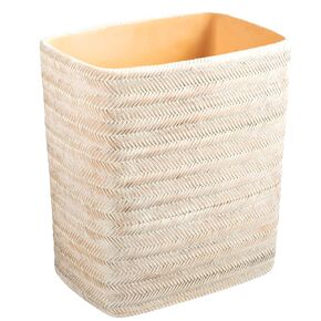 Polytree Yellow Stone Bathroom Trash Can 1.8 Gallon(7 Liter) Small Kitchen Garbage Can,Living Room Bedroom Trash Can, Decor Wastebasket for Home Office