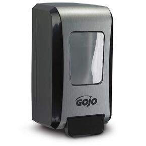 GOJO FMX-20 Push-Style Foam Soap Dispenser, Black/Chrome, for 2000 mL GOJO FMX-20 Soap Refills (Pack of 1) – 5271-06