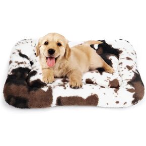 Dog Bed Crate Pad Pet Cushion Crate Mat Puppy Bed for Small Dogs Soft Fluffy Kennel Pad for Dog Crate, Anti-Slip Comfy Small Dog Bed