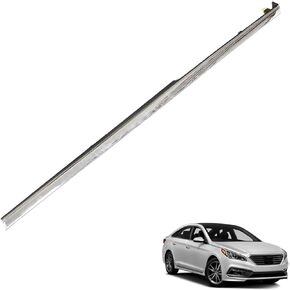 Fender Chrome Garnish Molding Trim Front Right Replacement for 2015-2017 Sonata