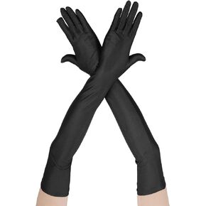 Long Opera Evening Gloves Satin Gloves Formal Fancy Dress Gloves Women Elbow Mittens for Wedding Prom Opera Party
