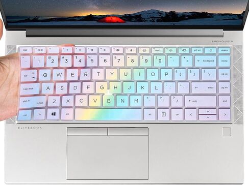 غطاء لوحة المفاتيح لـ 2021 2022 HP EliteBook 840 G7 G8 14 بوصة غطاء لوحة مفاتيح الكمبيوتر المحمول، HP EliteBook 845 G8 G7 14 بوصة واقي غطاء لوحة مفاتيح الكمبيوتر المحمول، قوس قزح ملون in Kuwait