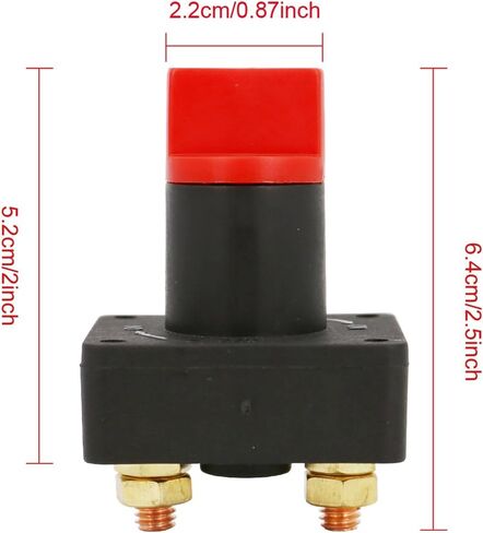 UTSAUTO بطارية مفتاح فصل سيارة فان شاحنة قارب بطارية قطع الطاقة المعزل الدوار قتل على إيقاف التبديل 300A in Kuwait