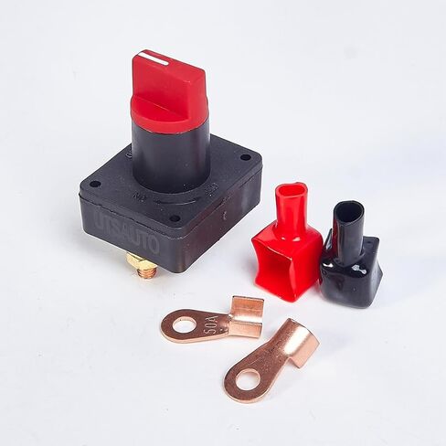 UTSAUTO بطارية مفتاح فصل سيارة فان شاحنة قارب بطارية قطع الطاقة المعزل الدوار قتل على إيقاف التبديل 300A in Kuwait