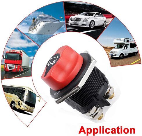 Battery Disconnect Switch Battery Isolator Switch Main Switch 12V-48V Cut Shut Off Isolator Switch Max. 32V DC 100A Cont 150A INT ON-Off Power Switch for Marine Boat Caravan Car Vehicles Yacht Bus in Saudi Arabia