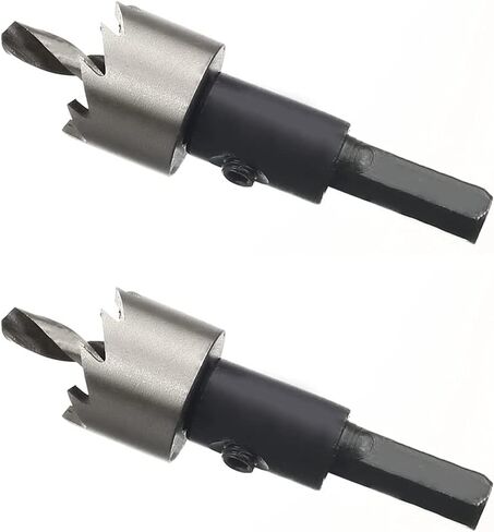 HSS Hole Saw 3/4" Drill Bit Opener Cutter Drilling Tool for Stainless Steel Aluminum Alloy Thin Iron Plastic Wood 2 Pcs in Saudi Arabia