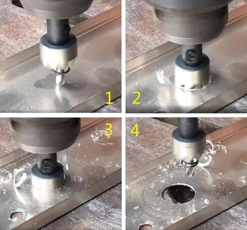 HSS Hole Saw 3/4" Drill Bit Opener Cutter Drilling Tool for Stainless Steel Aluminum Alloy Thin Iron Plastic Wood 2 Pcs in Saudi Arabia