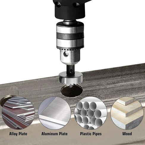 HSS Hole Saw 3/4" Drill Bit Opener Cutter Drilling Tool for Stainless Steel Aluminum Alloy Thin Iron Plastic Wood 2 Pcs in Saudi Arabia
