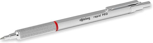 rOtring Rapid Pro Retractable Ballpoint Technical Drawing Pen, Medium Point, Blue Ink, Black Full-Metal Body in Saudi Arabia