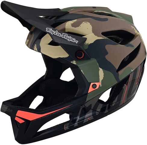 Troy Lee Designs Stage Signature Camo Full Face Mountain Bike Helmet for Max Ventilation Lightweight MIPS EPP EPS Racing Downhill DH BMX MTB - Adult Men Women (Army Green, MD/LG) in Saudi Arabia