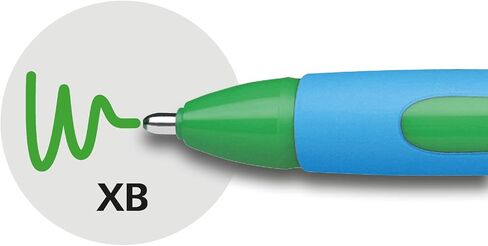 Schneider Slider Memo XB (Extra Broad) Ballpoint Pen, 1.4 mm, Light Blue Barrel, Black Ink, Box of 10 Pens (150201) in Saudi Arabia
