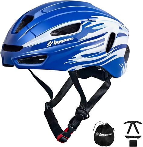 Adult Bike Helmets, Mountain & Road Bicycle Helmets for Men Women, Blue/Grey Lightweight Cycling Helmets with Replacement Liner in Saudi Arabia
