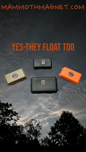 MAMMOTH BOX Magnetic Box-Med 5.25" Hard Case Hide your Keys for the dog sitter around your house, Fobs and GPS Trackers Under Your Vehicle, Phones and Keys on the Boat or Golf Cart. (Medium, Black) in Saudi Arabia