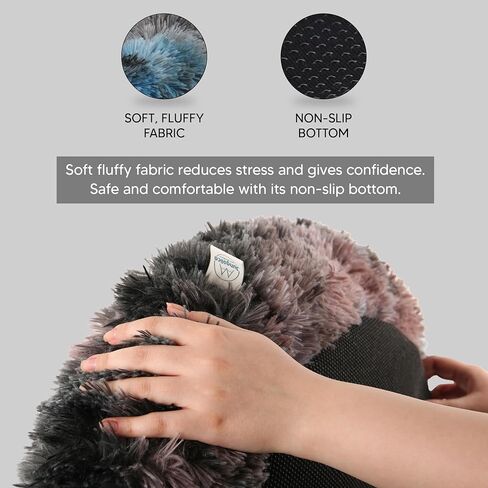 سرير للقطط والكلاب فائق النعومة ومهدئ على شكل كعكة الدونات. غطاء قابل للإزالة، يمكن غسله في الغسالة، مضاد للانزلاق، نسيج قطيفة من الفرو المنفوش، مضاد للقلق. (17'/25'/33'/41) in Kuwait