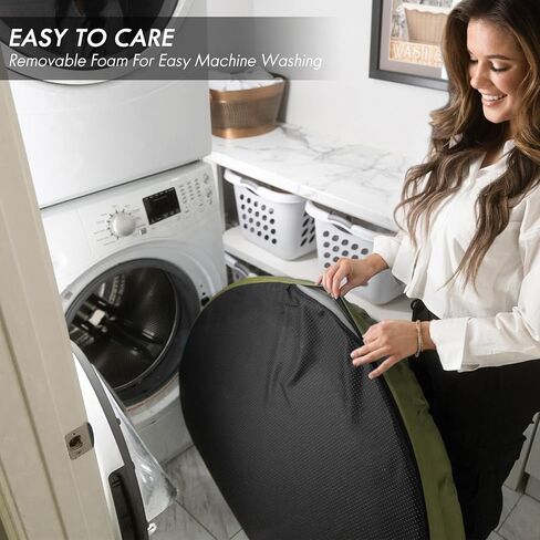 ClevaHome Orthopedic Dog Bed for Large Dogs, Dual Layer Waterproof Round Pet Bed with Washable Cover Nonslip Bottom (Olive Branch) in Kuwait