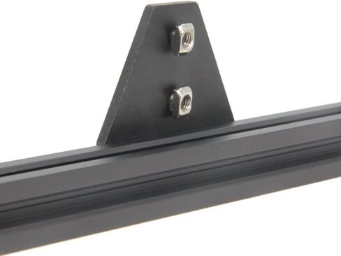 3030 Corner Bracket Plate L Shape 5 Hole 90 Degree Outside Joining Plate with M6x10mm Screws and T-Nuts for 30 x 30mm Series Aluminum Extrusion Profile,8pcs/Pack (Black-3030 L Shape) in Saudi Arabia