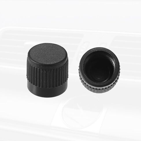 X AUTOHAUX 1 Pcs ID 0.34" Automotive Air Conditioner Valve Caps Air Valve Cap Dust Seal Cover Kit for Car AC System Air Conditioning Repairing ABS Plastic Black in Saudi Arabia
