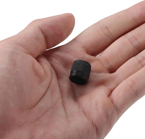 X AUTOHAUX 1 Pcs ID 0.34" Automotive Air Conditioner Valve Caps Air Valve Cap Dust Seal Cover Kit for Car AC System Air Conditioning Repairing ABS Plastic Black in Saudi Arabia